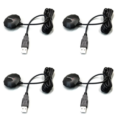 4X New USB GPS GLONASS Receiver GNSS Receiver Module Antenna, Replace Bu-353S4, BU353S4, 0183NMEA USB Protocol