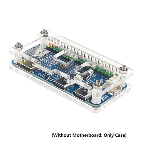 2X for Raspberry Pi RP2040-PiZero Transparent Acrylic Case, Acrylic Protective Shells Case Accessories 2