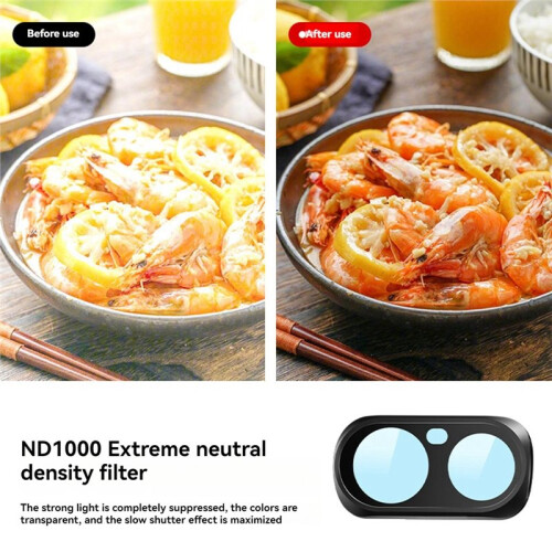 Magnetic ND1000 Filter for  Dual Lens Camera Strong Light Reduction Long Exposure Lens Filter 2