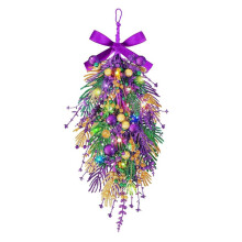 Glittering Carnival Wreaths, Front Door Carnival Party Decorations, Home Décor, Window Hangings