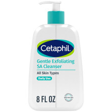 Cetaphil Gentle Exfoliating SA Cleanser, Foaming Gel Cleanser for All Skin Types, 8 Oz Pump Bottle, Salicylic Acid, Mandelic Acid & Gluconolactone