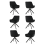 (Black, Set of 6) GOEURVANT Dining Chairs 3