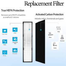 Echte HEPA Vervangfilter E voor Idylis IAP-GG-125 en Germguardian AC5000, 2-Pack