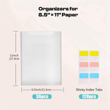 Scrapbook Papier Opslag Organizer Papier Opslag Organizer Plakkerige Index Tabs Houdt Scrapbooking, Cardstock, Vinyl Papier