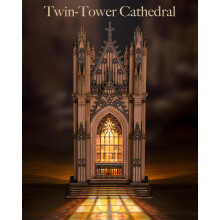 Rolife Twin-Tower Cathedral 3D Wooden Puzzle