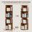 (Red) Cylindrical Rotatable Bookshelf 3