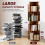 (Red) Cylindrical Rotatable Bookshelf 5