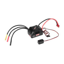 HG-80A Waterproof Brushless ESC 80A Electronic Speed Controller for 1/10 RC Car Truck Vehicle, T Plug Black