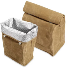 Sac Isotherme Portable Pliable pour le Déjeuner, en Toile Cirée, Sac Isotherme pour le Pique-Nique, Camping, Sac Alimentaire