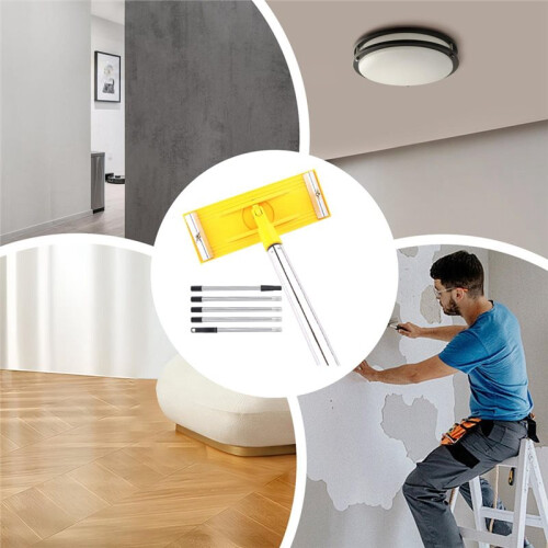 Adjustable Telescopic Pole Sander Wall Polishing and Sanding Tool for Drywall Floors 2