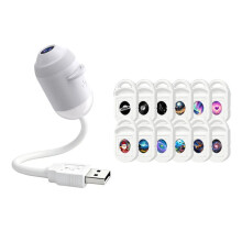 12 in 1 USB HD  Star Projection Lamp Night LED Atmosphere Light Plug &  Star Projector LED Nightlight Lamp
