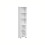 Bathroom Floor Cabinet - Engineered Wood - Cloud White - 3 Open Compartments, 2 Adjustable Shelves 1