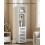 Bathroom Floor Cabinet - Engineered Wood - Cloud White - 3 Open Compartments, 2 Adjustable Shelves 7