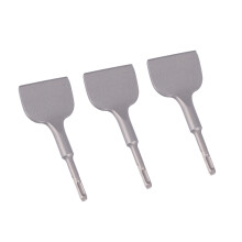 3X Sds Shank 3-in Wide Electric Hammer Chisel Angled Heavy Duty Bent Tile Chisel