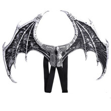 (silvery) Halloween Mardigras Carnival Children's Costume Devil Cosplay Dragon Wings