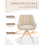(Beige, Set of 2) GOEURVANT Dining Chairs 11