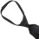 20X Men Solid Black Polyester Zip  Necktie Smooth Zipper Tie 9