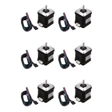 6Pcs Nema 17 Stepper Motor 48Mm Nema17 Motor 42Bygh 2A 4-Lead ( 17Hs8401 ) Motor 1M Cable for 3D Printer Cnc Motor