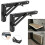 6Pcs Campervan Folding Bracket Table Shelf Motorhome Caravan Black Finish Stainless Steel  Folding Bracket 4