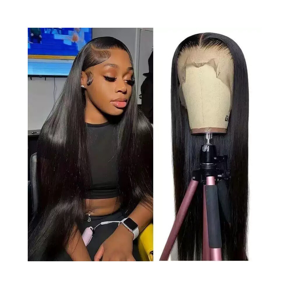 Stoyotu (B) Banquet Woman Fashion Long Straight Hair Woman Daily Clothing Match Center Parted Bangs Wig Concert Headwear Long Style Headgear