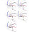 5X Ceiling Fan  Kit 3 Speed 4 Wire, Zipper Speed Control , ZE-208S Pull Wire  with Rope Silver 1