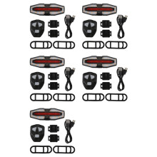 5X Electric Scooter Turning Signal Tail Light USB Rechargable with Remote Control Signal Light LED