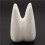 5X Tooth Shape White Ceramic Flower Pot Modern Design Planter Teeth Model  Desktop Pot  Gift(Without Plants) 8