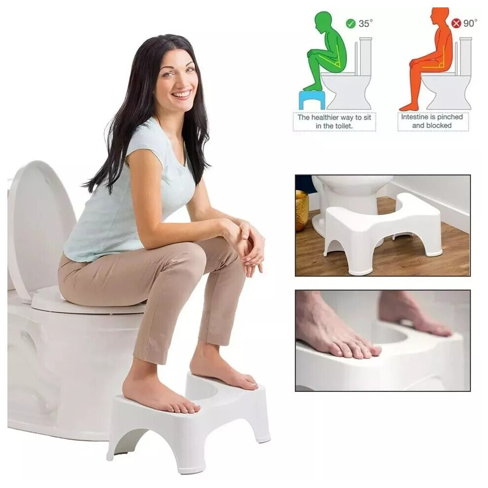 Bathroom/Toilet Squatty Step Stool Potty Squat Aid For Constipation Piles Relief 9145594422539