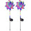 2 x Magical Holographic Rainbow Solar Pinwheel Lights 3