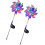 2 x Magical Holographic Rainbow Solar Pinwheel Lights 8