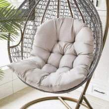 (Wine Red) Basket Egg Chair Seat Cushions Garden Hammock Cradle Pads