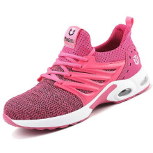 (EUR40, Pink) Safety Trainers Adult Steel Toe Cap Work Shoes Hiking Ankle Boots Shoes