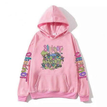 (XS, Pink) Slipknot 2D Print Hoodie Unisex Casual Versatile Fashion Long Sleeve Sweatshirt