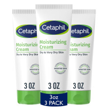 Cetaphil Face & Body Moisturizer, Hydrating Moisturizing Cream for Dry to Very Dry, Sensitive Skin, NEW 3 oz Pack of 3, Non-Comedogenic, Non-Greasy
