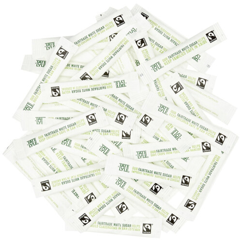 Fairtrade White Sugar Sticks (Pack of 1000) 2