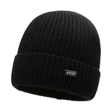 (AWEAR black) Multipurpose Stretchy Beanies Thermally Retention Outdoor Caps Winter Hat For Camping Youth Adult Unisex Accessory Multicolor