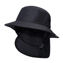 (Black) 2023 New Lightweight Surf Bucket Hat Big Brim Neck Cover Visor Sun Protection Hat For Cycling Watersports Tourism Surfing Camping