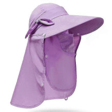 Women's Sun Cap UPF+50 Detachable Flap Wide Brim Visor Sun Protection Hiking Hats 2025