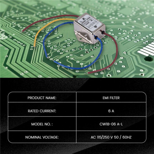 AC 115 V / 250 V 6 A EMI individual Phase noise filter 2