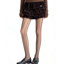 Dames kanten panty kousen leggings patroon panty's-Zwarte os