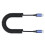 Adjustable Length USB C Cable For Fast Charging And Fast-Blue 1