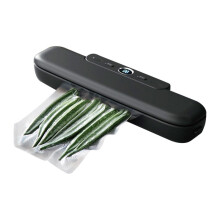 Vacuum Sealer Small Food Vacuum Machine Fresh-Keeping Compression Sealing Machine Household Sealing Machine Black (EU)