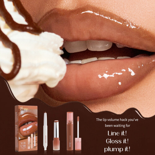 Ensemble de maquillage pour les lèvres polyvalent, brillant à-02 2