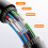 Stretchable USB C Data Cable Wire PVC Material Quick-Blue 6