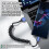 Stretchable USB C Data Cable Wire PVC Material Quick-Blue 7