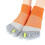 Adjustable Toe Separator Socks - Bunion Corrector & Toe Alignment Grey+Orange 5