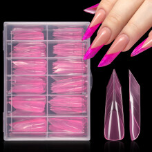 Moule professionnel transparent d'extension d'ongle ABS, moule