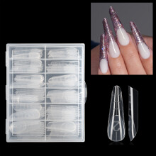 120 stuks ABS-kunststof nagelverlengingstips-Transparant