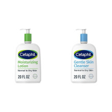 Cetaphil Body Moisturizer, Hydrating Moisturizing Lotion for All Skin Types and Face Wash, Hydrating Gentle Skin Cleanser, NEW 20oz