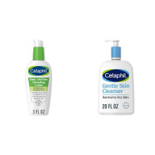 Cetaphil Daily Hydrating Lotion for Face, With Hyaluronic Acid, 3 fl oz Face Wash,Hydrating Gentle Skin Cleanser for Dry To Normal Sensitive Skin,20oz